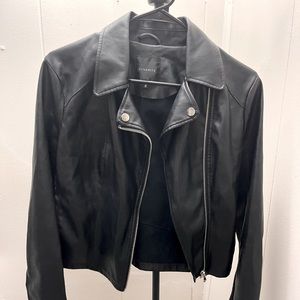 DYNAMITE BLACK FAUX LEATHER JACKET